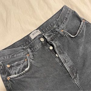 Agolde 90's Pinch Waist in Black Tea